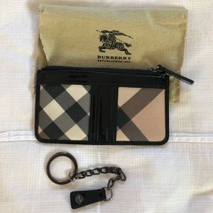 AUTHENTIC Burberry Canvas Coin/Card Purse